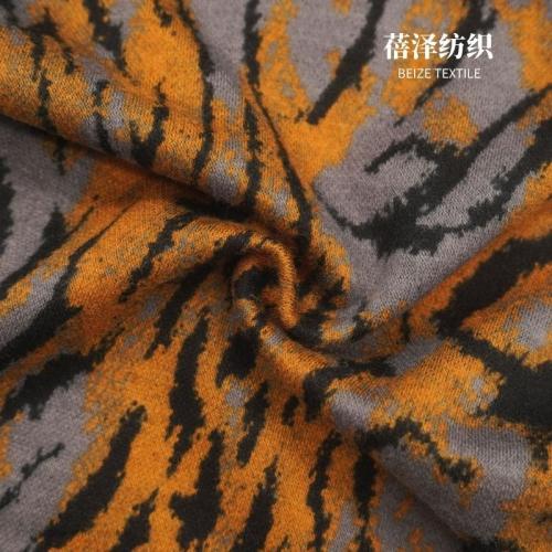 现货直销涤氨弹力针织金丝棉印花女装连衣裙 中老年休闲装