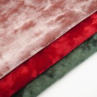 金钻绒 涤纶弹力针织经编绒布 水晶绒上衣裙子时尚旗袍布